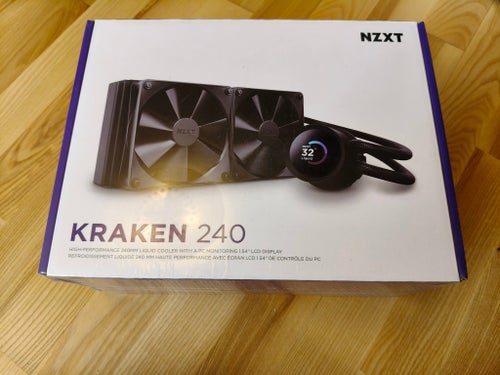 Ny oanvänd NZXT Kraken 240 vattenkylare