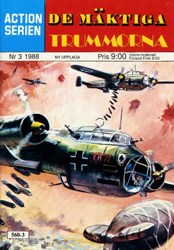 Actionserien Serietidning 1988 nr 3 – De mäktiga trummorna (Oläst arkivex)