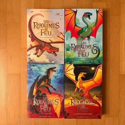 Les Royaumes de Feu, vol 1, 3-5. Av Tui T. Sutherland. Français/franska.