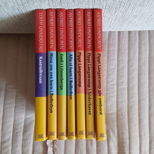 Klassiskt bokpaket: 7 st barnböcker – Astrid Lindgren & Edith Unnerstad
