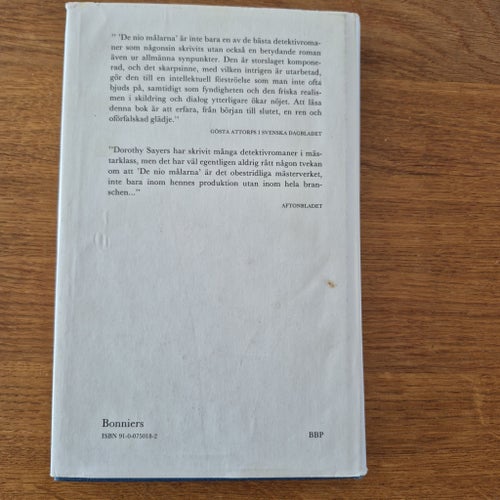 De nio målarna av Dorothy Sayers. Lord Peter Wimsey