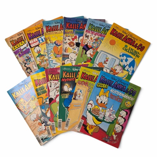 Kalle Anka & Co Serietidningar - 12 st 1991-1992
