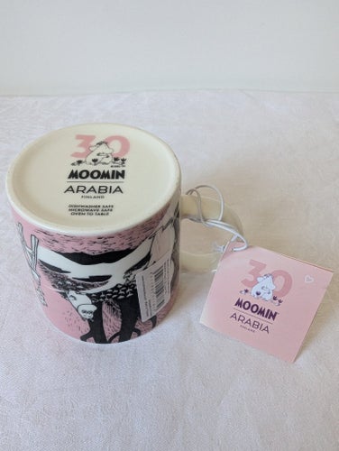 Ny Mumin mugg - Love - Kärlek med stämpel 30 år - Arabia 30-årsjubileum