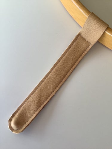 NY BYGELREM. (ljus nougat) ÄKTA LÄDER rem till STOKKE Tripp Trapp Barnstol