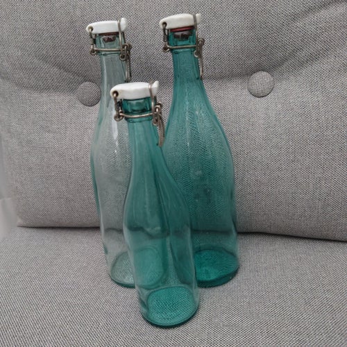 3 Flaskor med patentkork