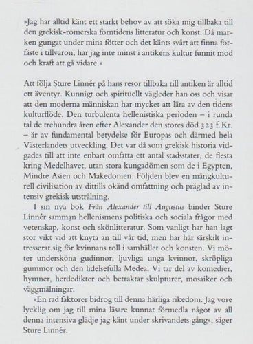 Från Alexander till Augustus. En glanstid i antikens kultur.