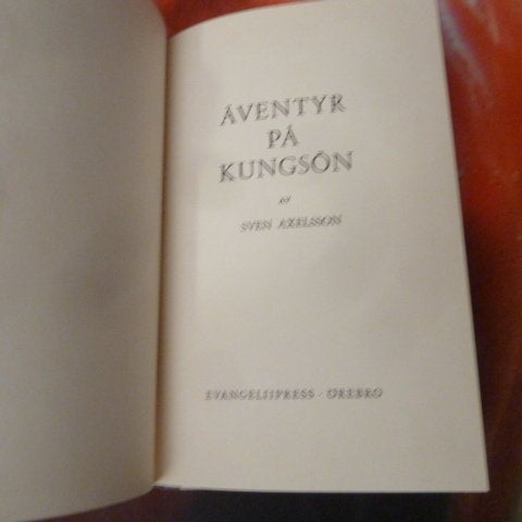 ÄVENTYR PÅ KUNGSÖN, SVEN AXELSSON, 1964