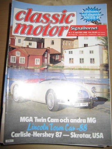 CLASSIC MOTOR NR 1-2 1988 LINCOLN TOWN CAR , MGA TWIN CAM