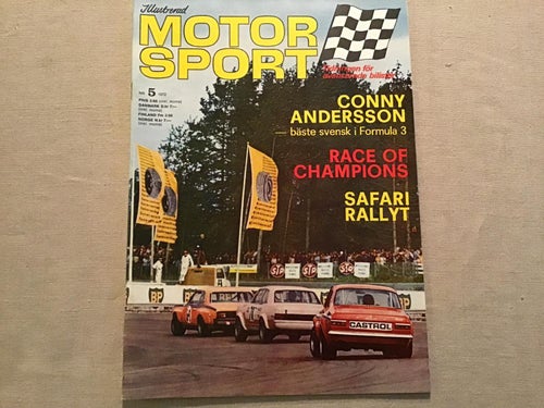 MOTORSPORT NR 5 1972 RONNIE PETERSON, STEN GUNNARSSON KARLSKOGA,RALLY