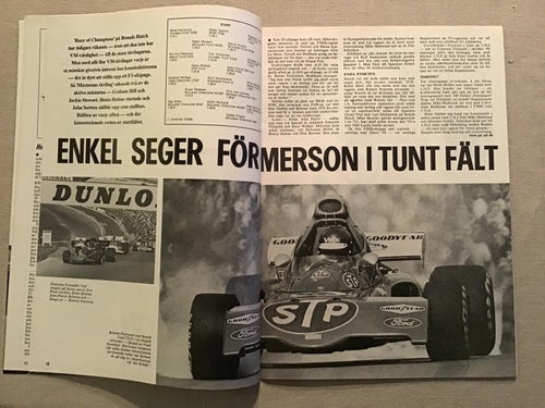 MOTORSPORT NR 5 1972 RONNIE PETERSON, STEN GUNNARSSON KARLSKOGA,RALLY