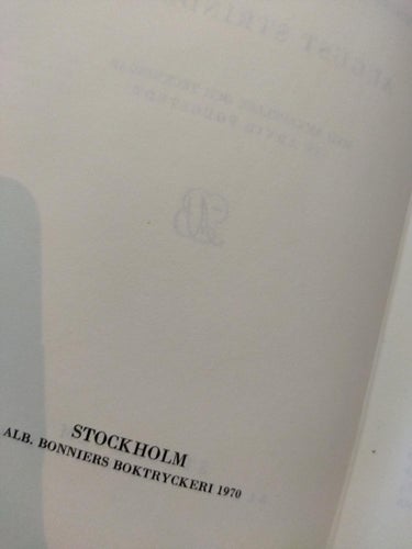 Röda rummet av August Strindberg. bok. Very Fine plus