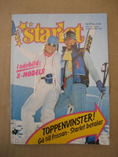 Starlet Nr:8-1982(Idolbild på X-Models, Phil Mahre)