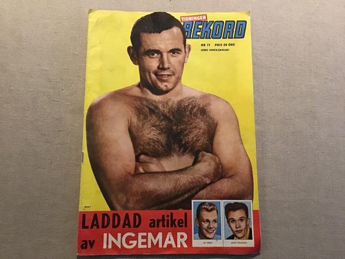 REKORD NR 11 1960 BOXNING INGEMAR JOHANSSON,SKIDOR JANNE STEFANSSON,IK SIRIUS