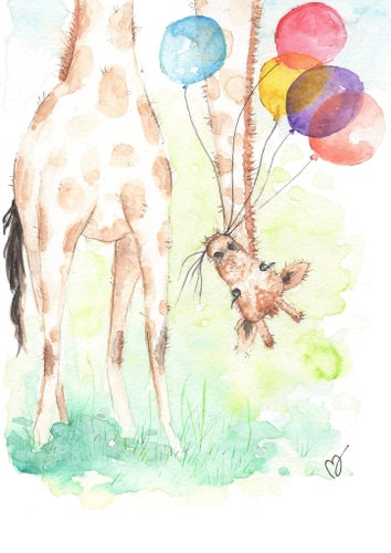 Print - Giraff - A4