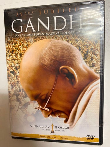 DVD Gandhi 2 Disc Deluxe Utgåva INPLASTAD