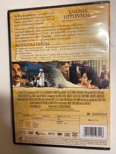 DVD Gandhi 2 Disc Deluxe Utgåva INPLASTAD