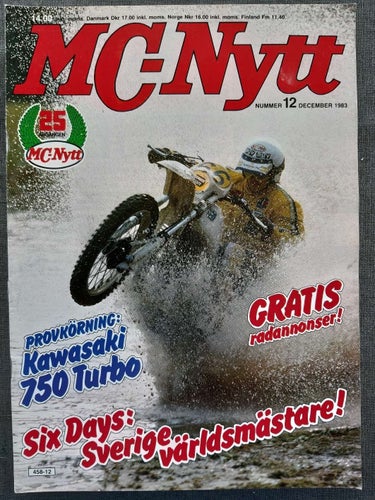 MC-Nytt nr 12 1983: Kawsaki GPz 750 Turbo, Yamaha DT 50 MX