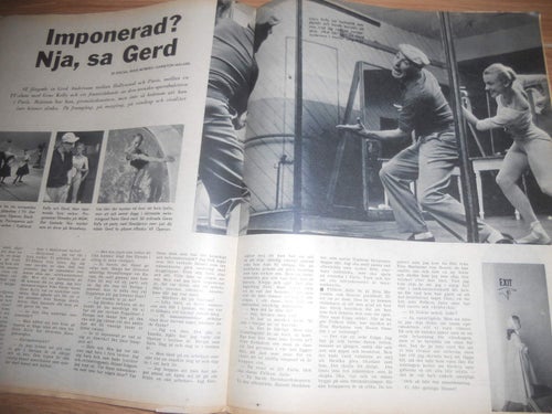 Se nr18 1959 Gerd Andersson med Gene Kelly