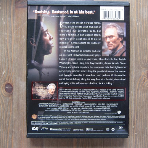 True Crime DVD med Clint Eastwood Snapcase OBS! Ej svensk text - import!