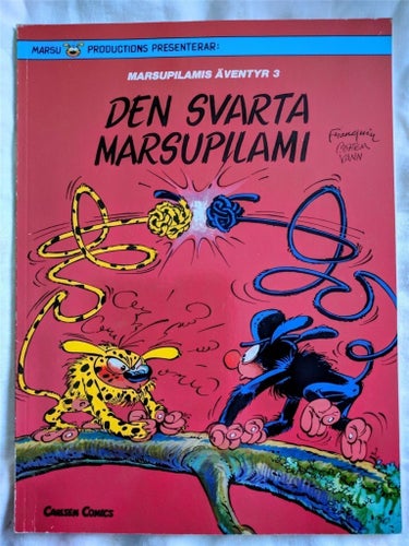 OLÄST 1:A UPPL MARSUPILAMIS ÄVENTYR 3 DEN SVARTA MARSUPILAMI MYCKET BRA SK