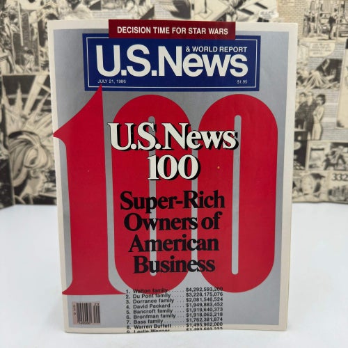 U.S. News & World Report July 21 1986 amerikansk veckotidning 80-tal