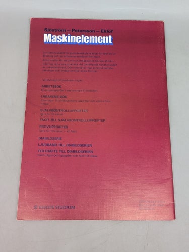Maskinelement Arbetsbok av Sjöström, Sven-Eric