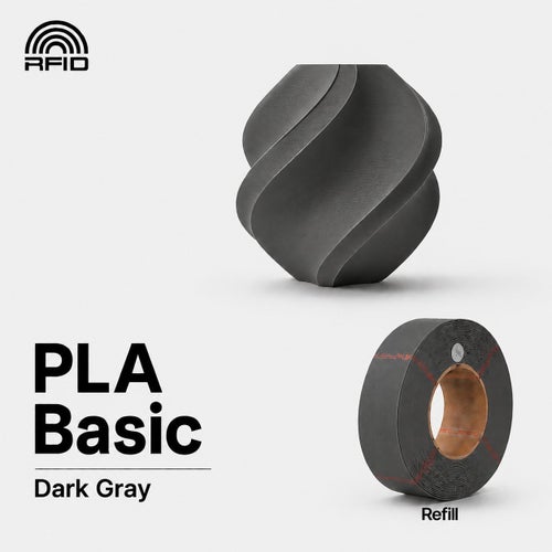 Bambu Lab PLA Basic Dark Gray 1.75mm 1kg REFILL
