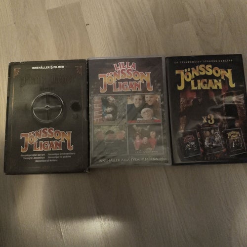 Jönssonligan DVD-filmer - 3 boxar med totalt 12 filmer