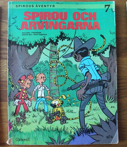 SPIROUS ÄVENTYR 7 Spirou och arvingarna 1:a uppl 1975