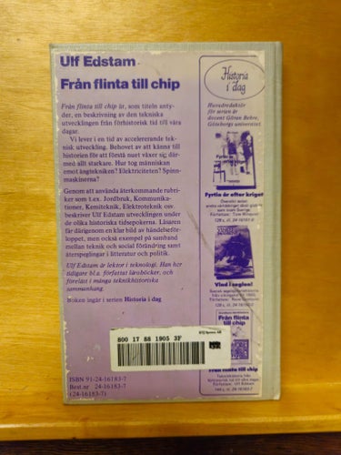 Från flinta till chip - grundkurs i teknikhistoria, Ulf Edstam