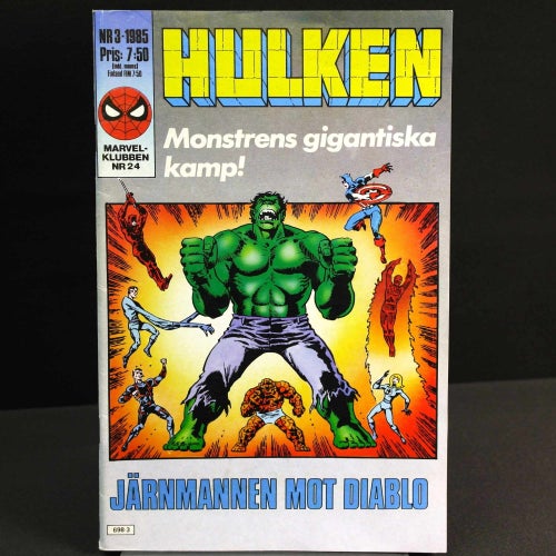 Hulken - 1985 - NR 3 - ned med Hulken | Spindelmannen och Stingo