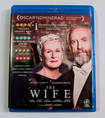 THE WIFE - Glenn Close - Spegelblank Bluray - billig frakt 12 kr !!!