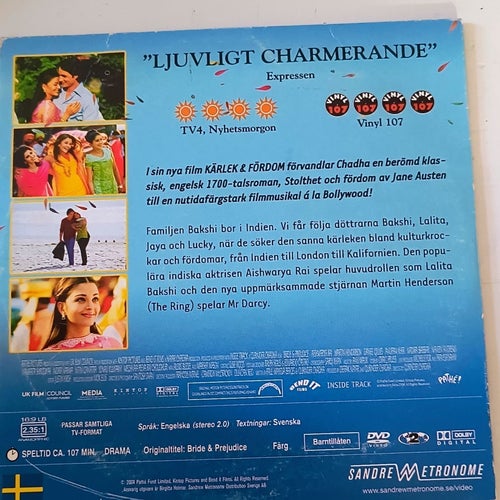 DVD-Filmer: Kärlek Fördom, The Five-Year Engagement, Sylvia, Om Ödet Får