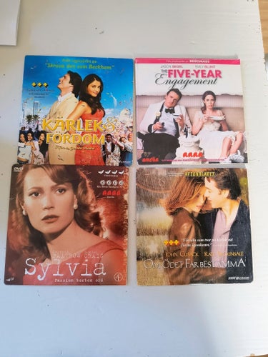 DVD-Filmer: Kärlek Fördom, The Five-Year Engagement, Sylvia, Om Ödet Får