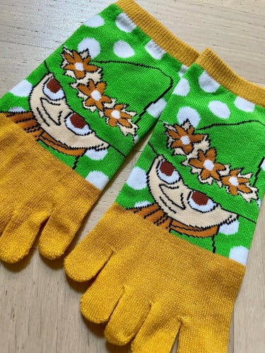 Mumin Gröna, gula strumpor 35-39 från japan