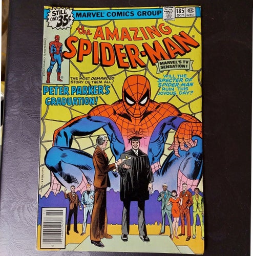 Marvel Comics The Amazing Spider-Man 1978 #185 OCT VF-VF+ BEG PRIS 375 FRAKT 79