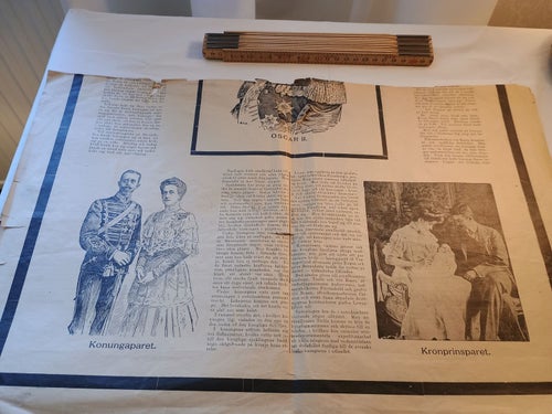 Oscar II död - Nerikes-Tidningen 9 december 1907 - Antik