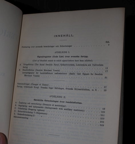 Sveriges Skeppslista 1949