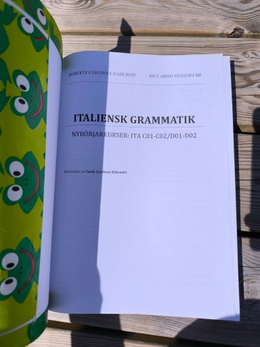 Italiensk Grammatik av Roberta Colonna Dahlman och Riccardo Guglielmi, 2013