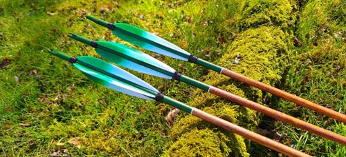 Traditionella handgjorda träpilar i högsta kvalitet! - "Tranquility" Set av 6!