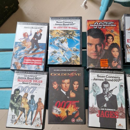 James Bond 007 , VHS, Film ,Hollywood, Movie, Biograf,Samleobjekt