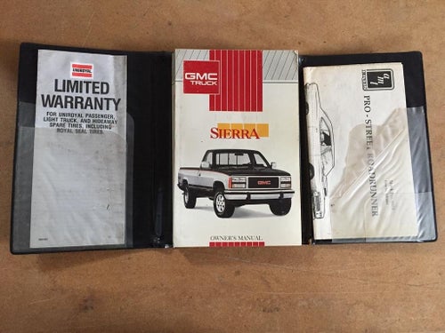 1991 GMC Sierra Owner's Manual