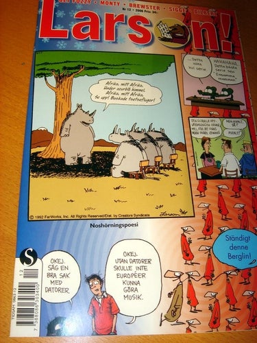 LARSON (svensk) NY OLÄST Nr 12 2006 !!!