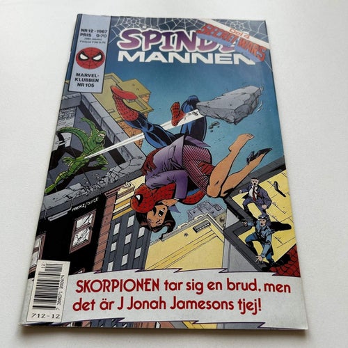 Spindelmannen nr 12 1987, toppex! VF