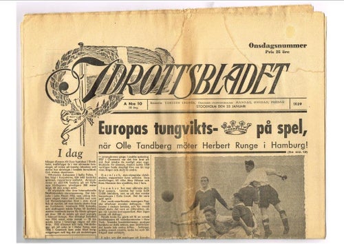 IDROTTSBLADET 1939 (30) Nr 10 - 25 januari