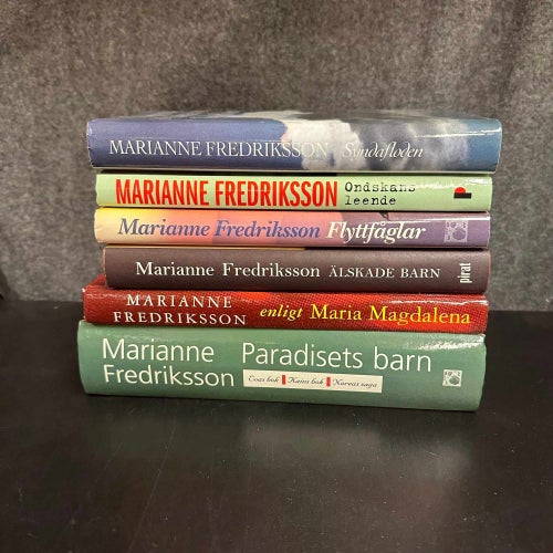 6 böcker av Marianne Fredriksson - Bokpaket