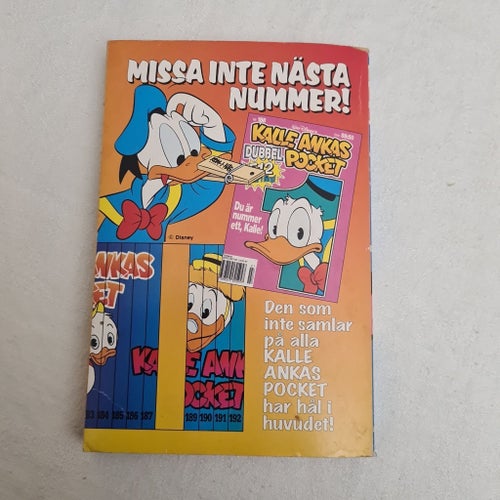 Kalle Ankas Pocket Nr 187, 1991