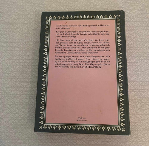 Ningsus Kinesiska Kokbok av Ningsu Malmqvist, 1979