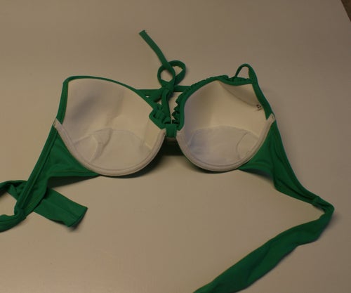Grön bikiniöverdel, storlek 42 Ny