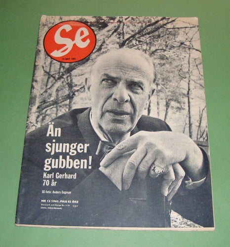 SE nr 15 1961 - Karl Gerhard, Guinea, Fälting m.m.